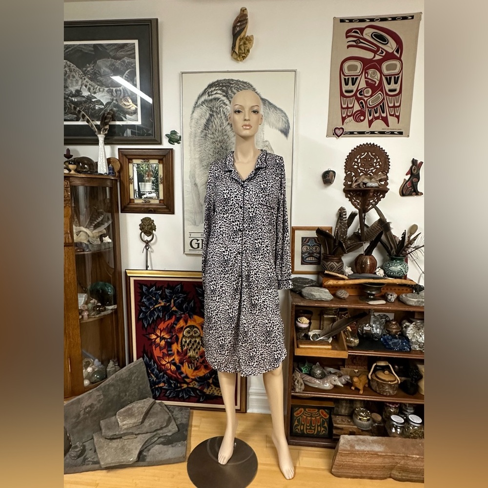 Spotted Animal Print House Coat
